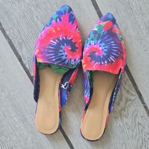 Rouge Helium‎ Vibrant Tie-Dye Mules